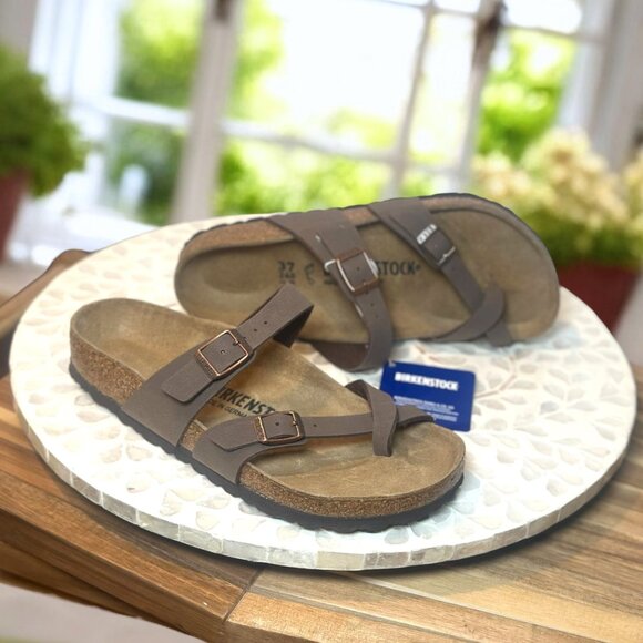 Birkenstock Mayari Sandals Slides Women 37 US 6 Comfort Cork - Picture 1 of 11